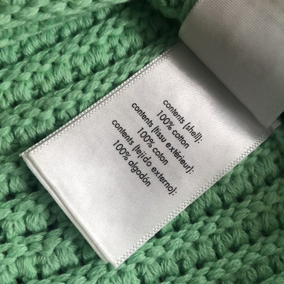 WE Wore What Crochet Solid ZLB Mint Green Bucket Hat Bohemian 100% Cotton - Picture 10 of 13